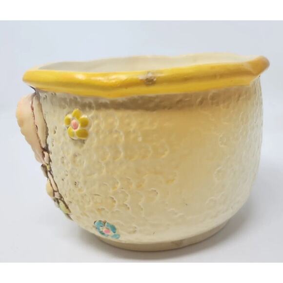 Vintage D-Ann Imp Baby Ceramic Planter Japan 60-028 3.5"Hx5"D U10 - Picture 2 of 6